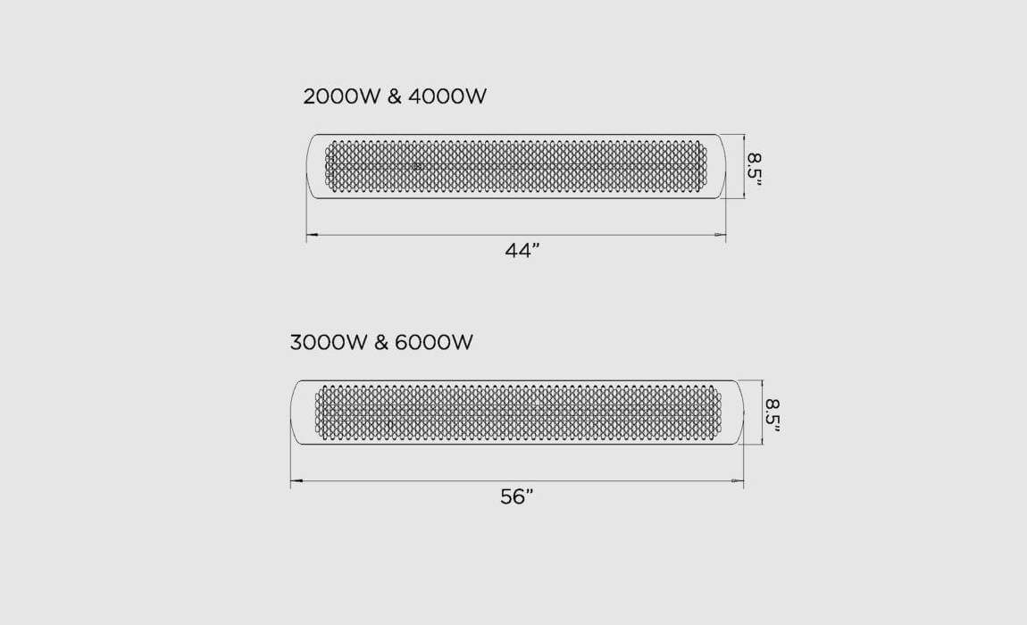 tungsten-heater-dimensions