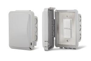 Infratech In Wall Duplex/Stack Switches With Weather Proof Cover For Exposed Exterior Areas
