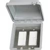 Infratech Duplex Switch - Single/Dual Gang IN-WALL With Weather Cover Single or Double
