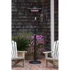 Fire Sense Black Powder Coated Steel Telescoping Electric Patio Heater - Image 3