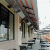 Sunpak 2 stage heaters installed on outdoor patio
