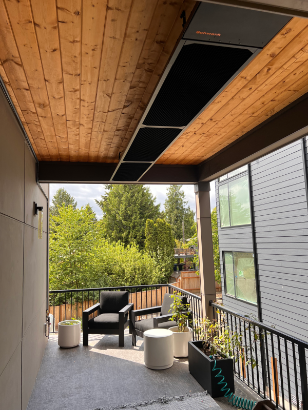 phantomSchwank Series Marine Grade Black Gas Patio Heater - Image 5