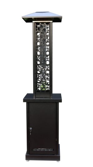72" Commercial Glass Flame Pellet Portable Patio Heater