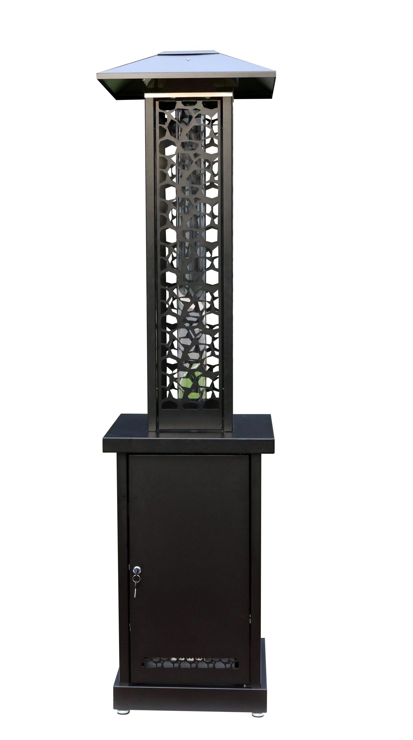 72" Commercial Glass Flame Pellet Portable Patio Heater