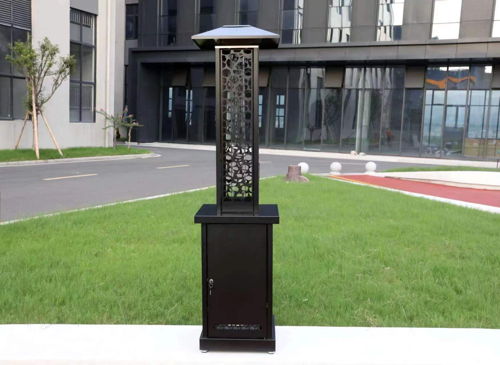 72" Commercial Glass Flame Pellet Portable Patio Heater - Image 3